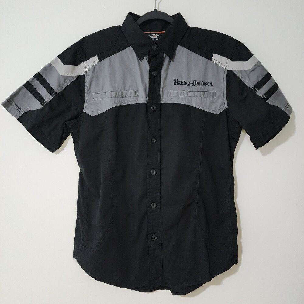 NWT Harley-Davidson Performance Colorblock Woven Shirt 96506-17VM Men's M